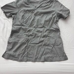 Gray Scrub Top